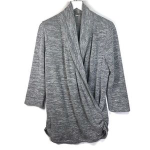 41 Hawthorn henri surplice  faux wrap sweater